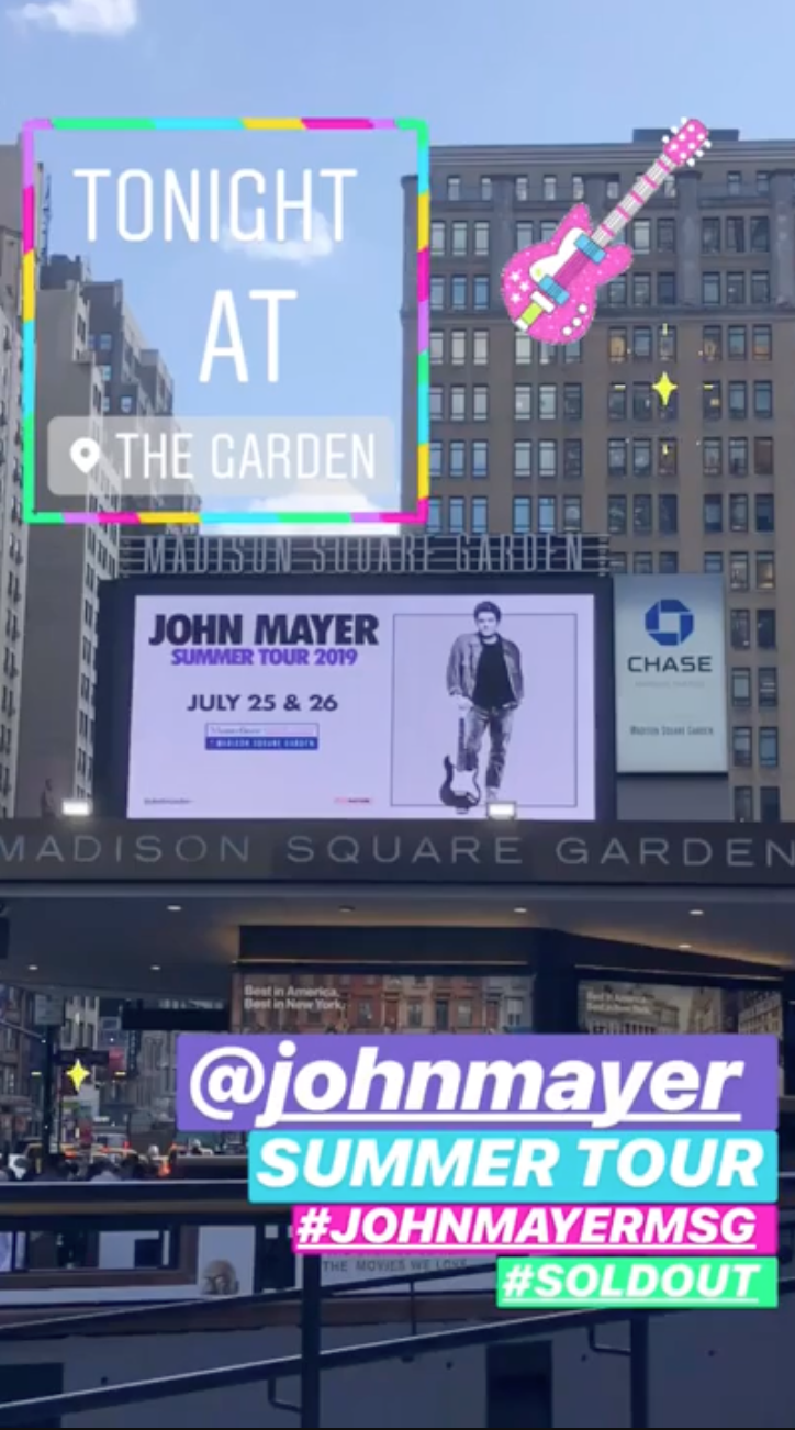 John Mayer at at Madison Square Garden | 7/25/19